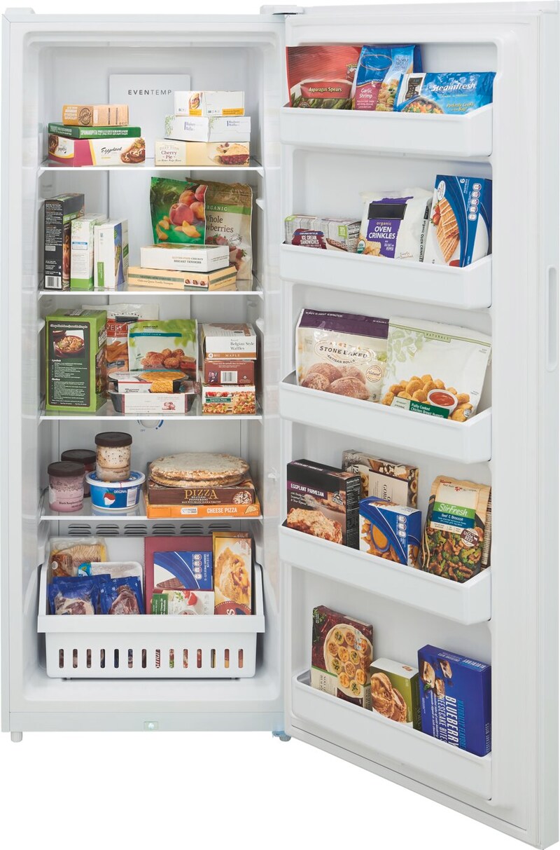 28" Frigidaire 13 Cu. Ft. Garage Ready Upright Freezer in White - FFUE1326AW