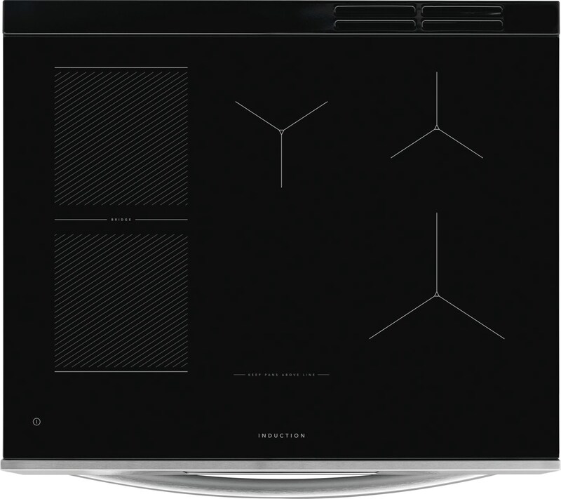 30" Frigidaire Gallery Front Control Induction Range with Stone-Baked Pizza - GCFI307CBF