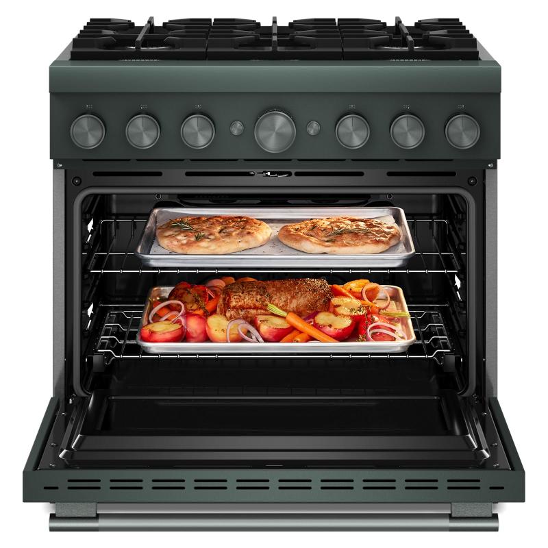 KitchenAid 6 Burner Commercial-Style Dual Fuel Range - KFDS936SJP