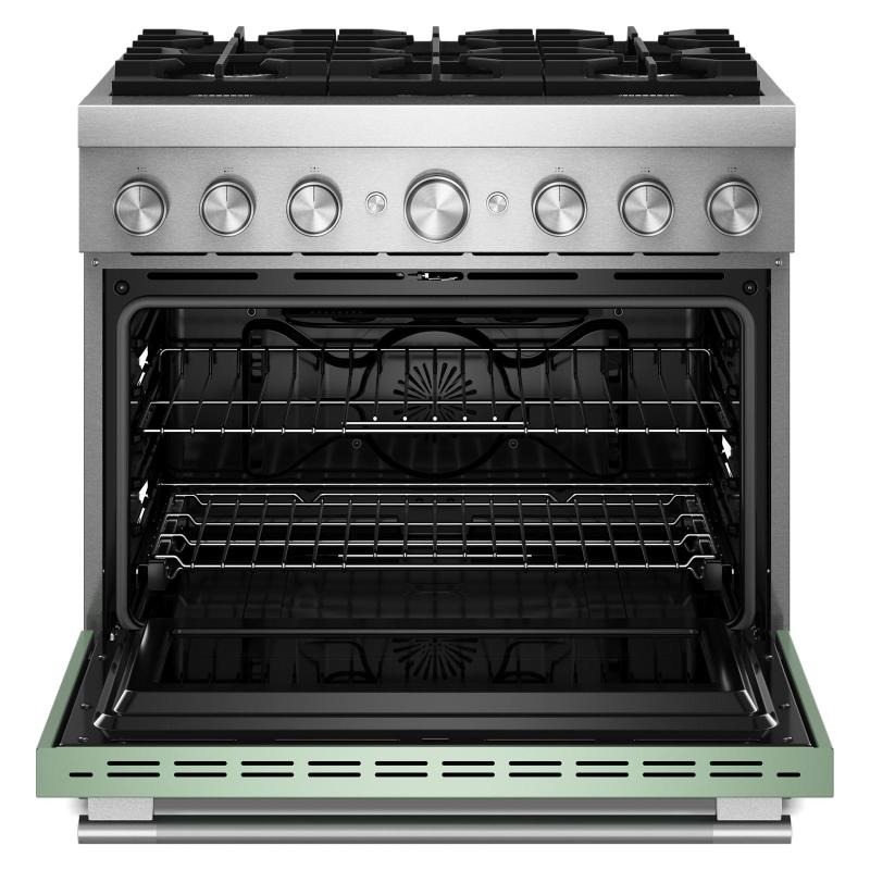 36" Kitchenaid 6 Burner Commercial-Style Dual Fuel Range - KFDS936SDC