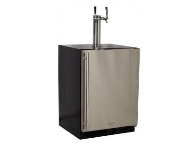 Marvel Built-In Indoor Twin Tap Beer Dispenser - ML24BTP3LP