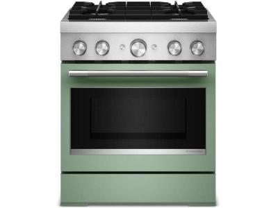 30" Kitchenaid 4 Burner Commercial-Style Dual Fuel Range - KFDS930SDC