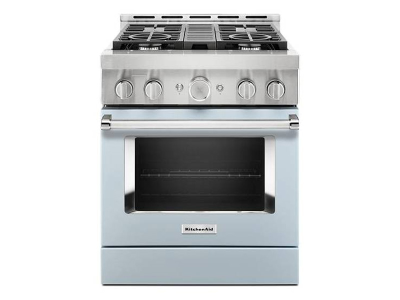 30" KitchenAid 4.1 Cu. Ft. Smart Commercial-Style Gas Range With 4 Burners - KFGC500JMB