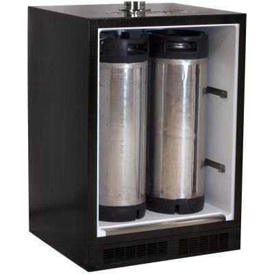 24" Marvel Outdoor Single Tap Mobile Beer Dispenser with Stainless Steel Door- MO24BSSMRS