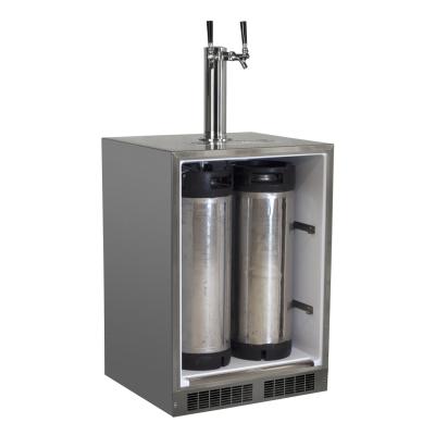 24" Marvel Outdoor Single Tap Built In Beer Dispenser with Stainless Steel Door- MO24BSS2LS