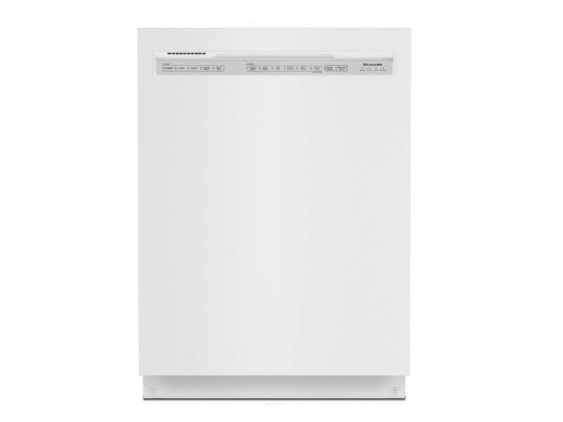 24" KitchenAid Built-In Undercounter Dishwasher in White - KDFE204KWH