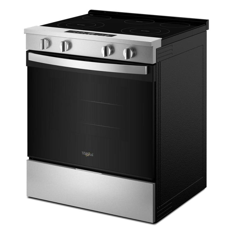 30" Whirlpool Electric Smart Range with No Preheat Mode and Steam Clean - YWSES3330TS