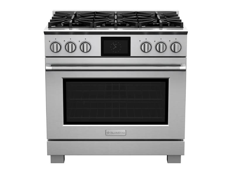 36" Blue Star Natural Gas Dual Fuel Range with 6 Burners - BSDF366BW