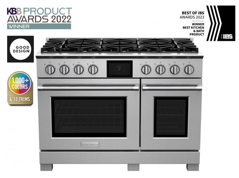 48" Blue Star Dual Fuel Range with 8 Burners - BSDF488BW