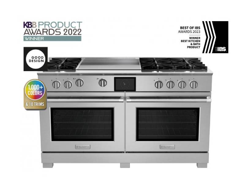 60" Blue Star Dual Fuel Range with 24" Griddle - BSDF606GW