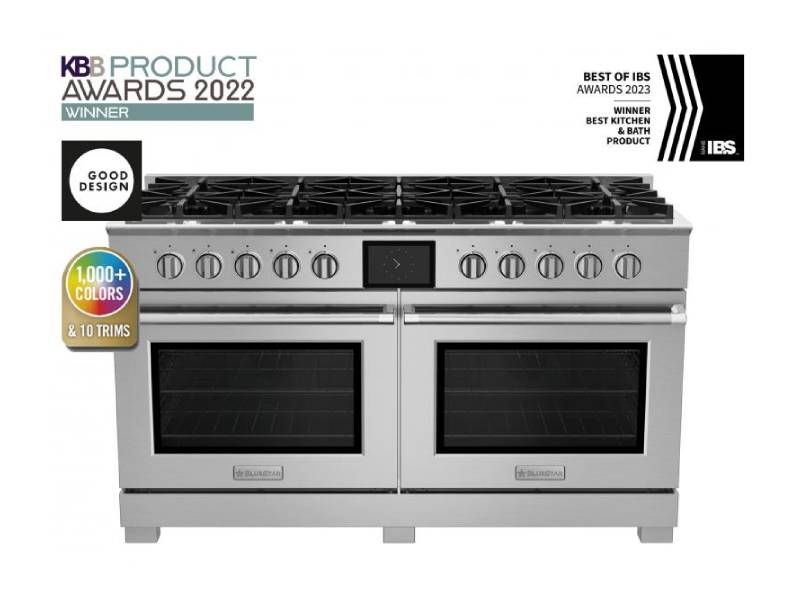 60" Blue Star Liquid Propane Dual Fuel Range with 10 Burners - BSDF6010BLW