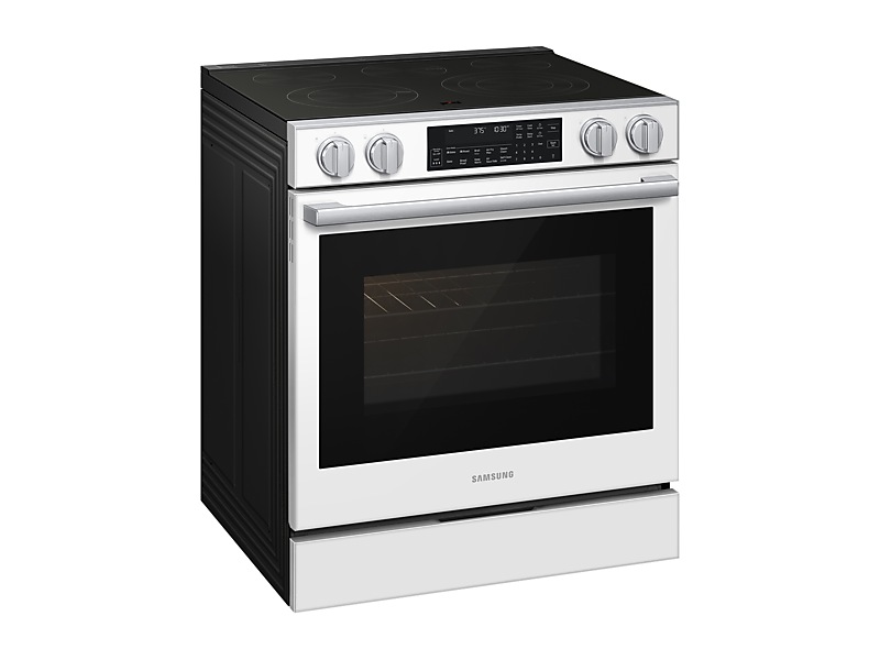 30" Samsung 6.3 Cu. Ft. Electric Slide-In Range True Convection with Air Fry Max - NSE90H63SWAC