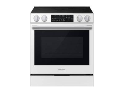 30" Samsung 6.3 Cu. Ft. Electric Slide-In Range True Convection with Air Fry Max - NSE90H63SWAC