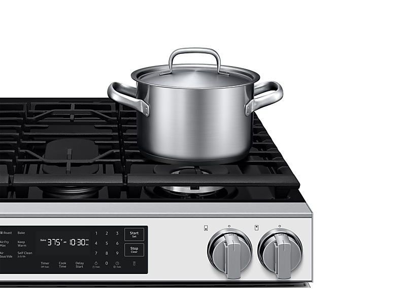 30" Samsung 6.0 Cu. Ft. Gas Slide-In True Convection Range - NSG80H60SWAA