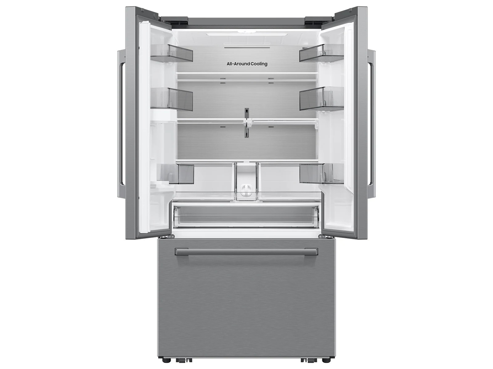 36" Samsung Bespoke AI 3-Door French Door Refrigerator with In-Door Tall Dispenser - RF70H30KERAA