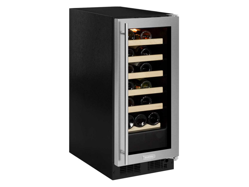 Marvel ML15WSG0RS 15" Single Zone Wine Refrigerator