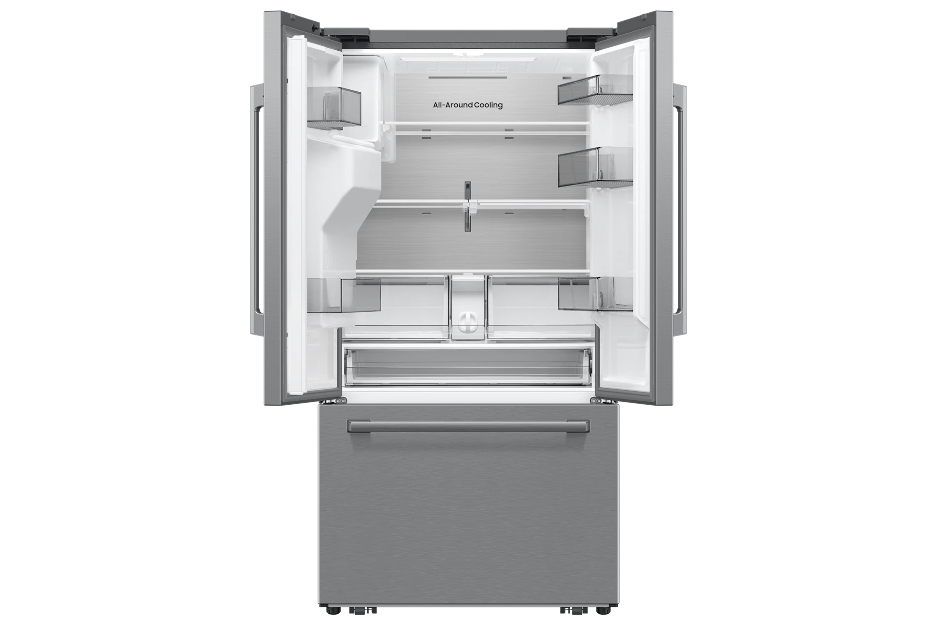 36" Samsung Bespoke AI 3-Door French Door Refrigerator - RF70H25GERAA