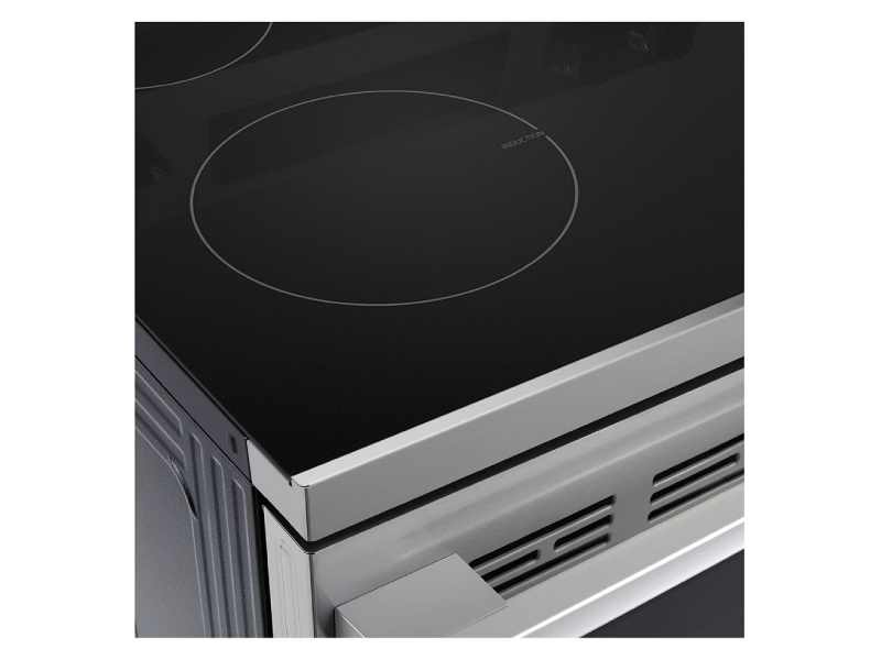 30" LG Induction 6.3 Cu. Ft. Range ProBake Convection Air Fry SelfClean EasyClean & Smart Stainless Freestanding - LRIN6323YE