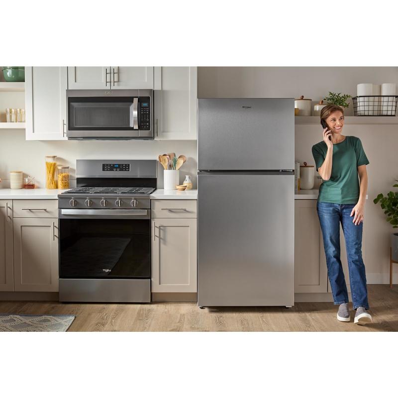 28" Whirlpool 18.0 Cu. Ft. Wide Top Freezer Refrigerator with Total Coverage Cooling - WRTX5118TB