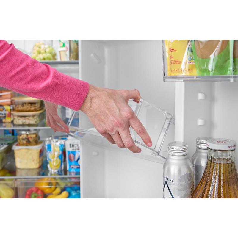 28" Whirlpool 14 Cu. Ft. Wide Top Freezer Refrigerator with Total Coverage Cooling - WRTX3314TW