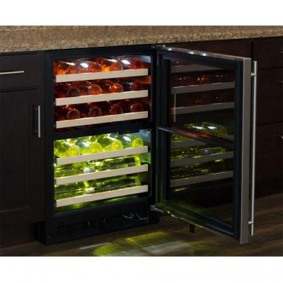 24" Marvel High Efficiency Dual Zone Wine Refrigerator - ML24WDP4LP