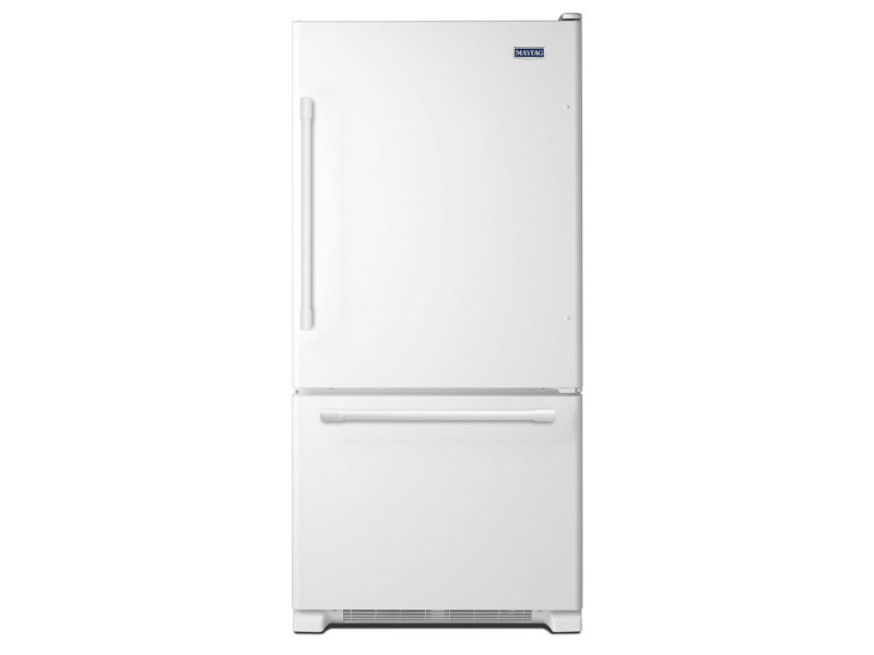 30" Maytag 18.7 Cu. Ft. Bottom Freezer Refrigerator with Freezer Drawer - MBB1957FEW