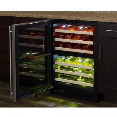 24" Marvel High Efficiency Dual Zone Wine Refrigerator -ML24WDG3LS