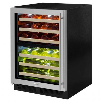 24" Marvel High Efficiency Dual Zone Wine Refrigerator -ML24WDG3RS