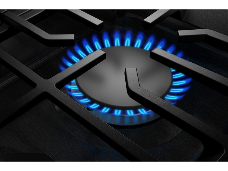 36" Kitchenaid Gas Cooktop with 5 Burners and Integrated Wok Grate - KCGK536SSS