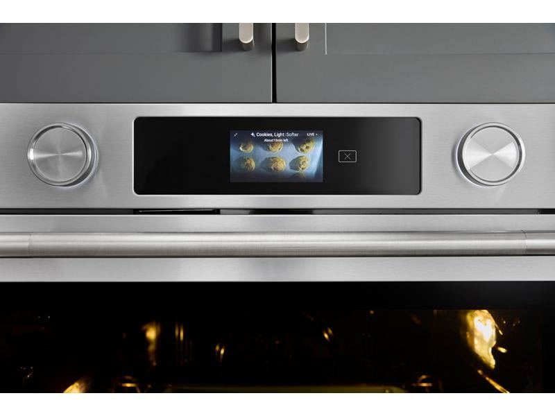 30" Kitchenaid Smart Electric Single Wall Oven with Intelligent Cooking Camera in Black Ore - KOES930SBE