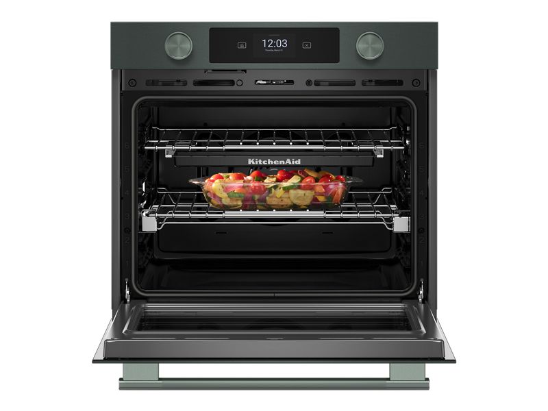 30" Kitchenaid Smart Electric Single Wall Oven with Intelligent Cooking Camera in Juniper - KOES930SJP