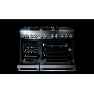 48" Jenn-Air Rise Dual-Fuel Professional Range with Chrome-Infused Griddle And Steam Assist - JDSP548HL