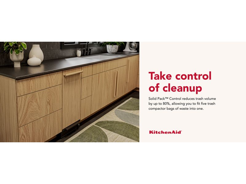 15" Kitchenaid Built-In Trash Compactor with Built-In Odor Management System - KTTP515TPA