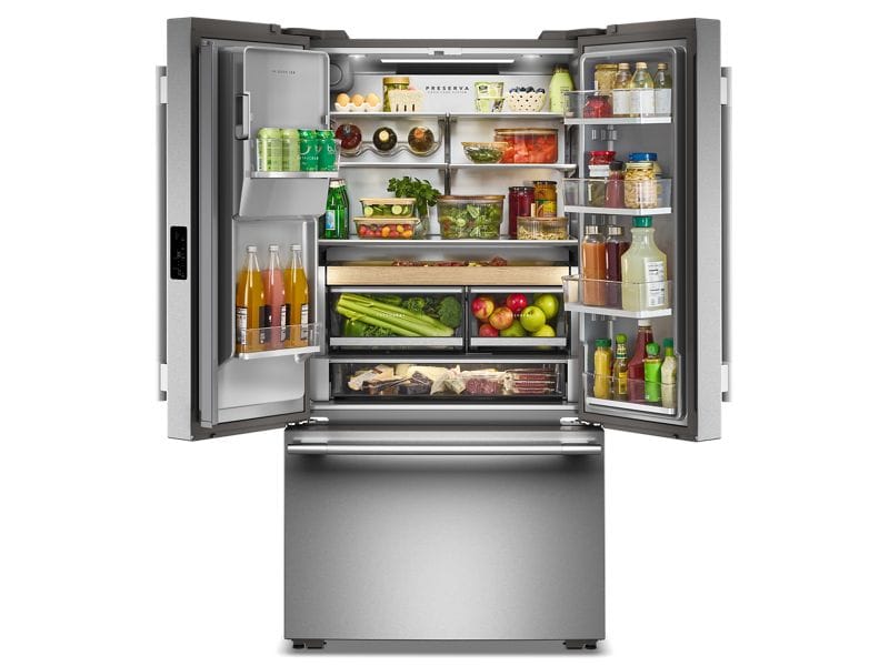 36" Kitchenaid Counter-Depth French Door Refrigerator with Intelligent Auto Fill - KRFC636SPS