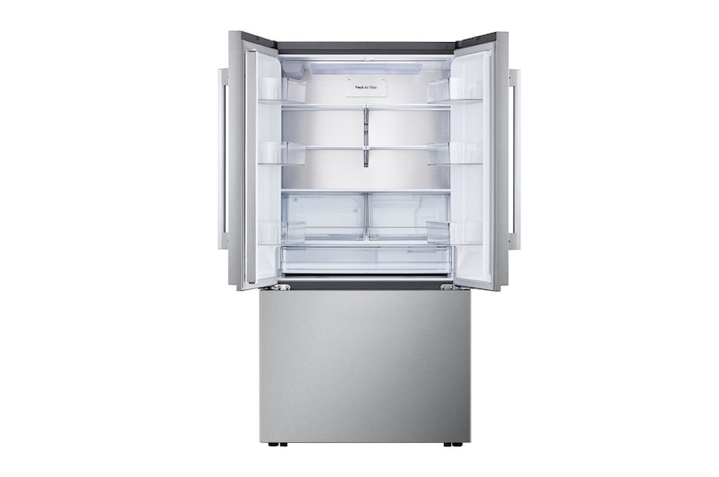 36" LG 25 Cu. Ft. Zero Clearance Counter-Depth MAX French 3-Door Refrigerator with Internal Water Dispenser Ice Maker - LF25BZH42S