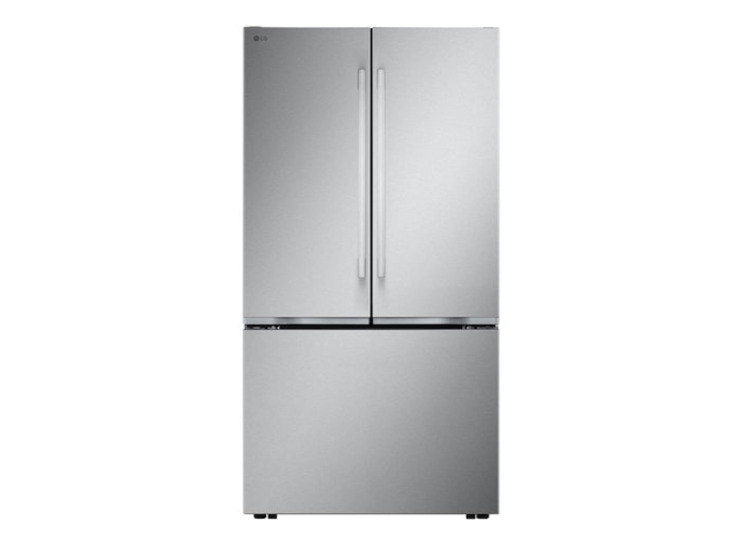 36" LG 25 Cu. Ft. Zero Clearance Counter-Depth MAX French 3-Door Refrigerator with Internal Water Dispenser Ice Maker - LF25BZH42S