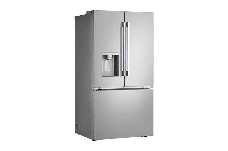 36" LG 31 Cu. Ft. Standard-Depth MAX French 3-Door Refrigerator with Ice and Water Dispenser Dual Ice Maker - LF31WSH63S