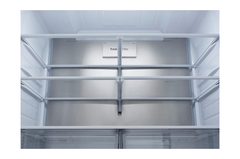 36" LG 31 Cu. Ft. Standard-Depth MAX French 3-Door Refrigerator with Ice and Water Dispenser Dual Ice Maker - LF31WSH63S