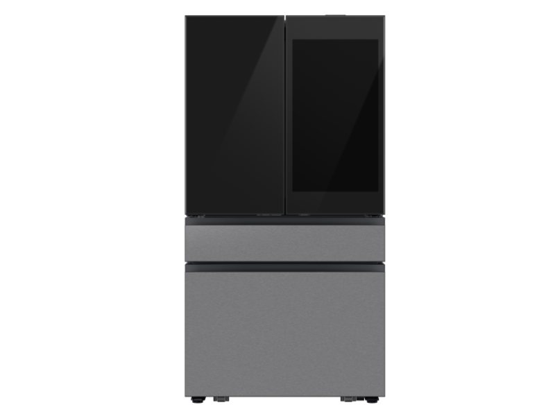 36" Samsung 23 Cu.Ft. Bespoke AI 4-Door French Door Refrigerator - RF90F23AECRAC