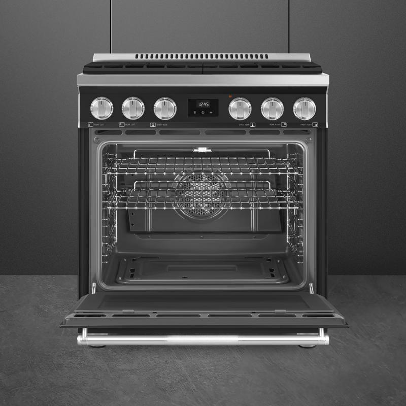 30" SMEG Freestanding Gas Range with 4 Sealed Burners  - SPR30UGGAN