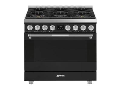 36" SMEG Freestanding Gas Range with 6 Sealed Burners - SPR36UGGAN