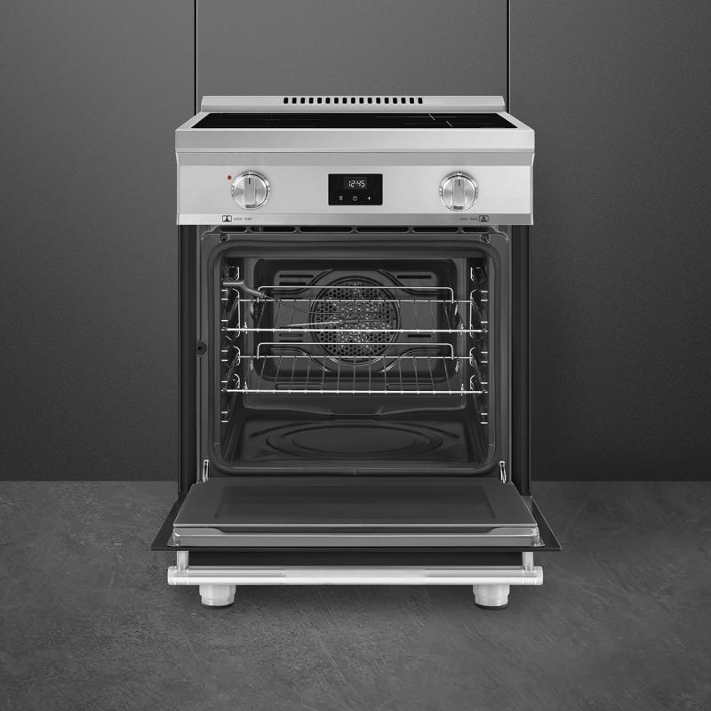24" SMEG Freestanding Induction Range - SPR24UIMANX