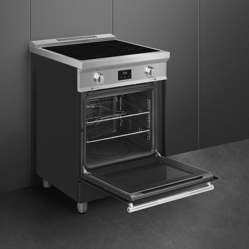 24" SMEG Freestanding Induction Range - SPR24UIMANX