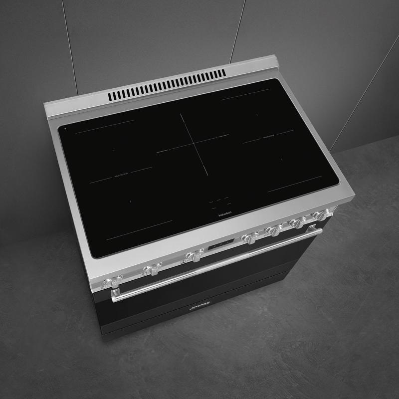 36" SMEG Freestanding Induction Range - SPR36UIMANX