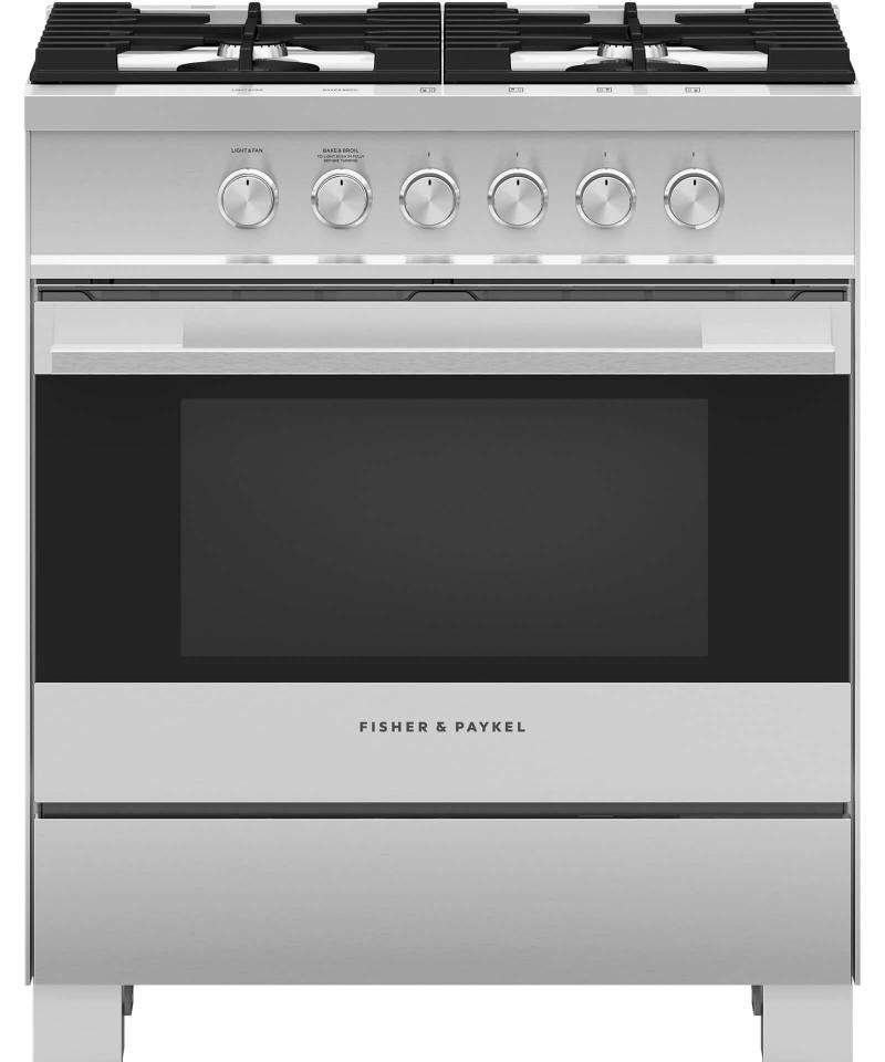 30" Fisher & paykel  Contemporary Style Gas Range - OR30SDG4X1