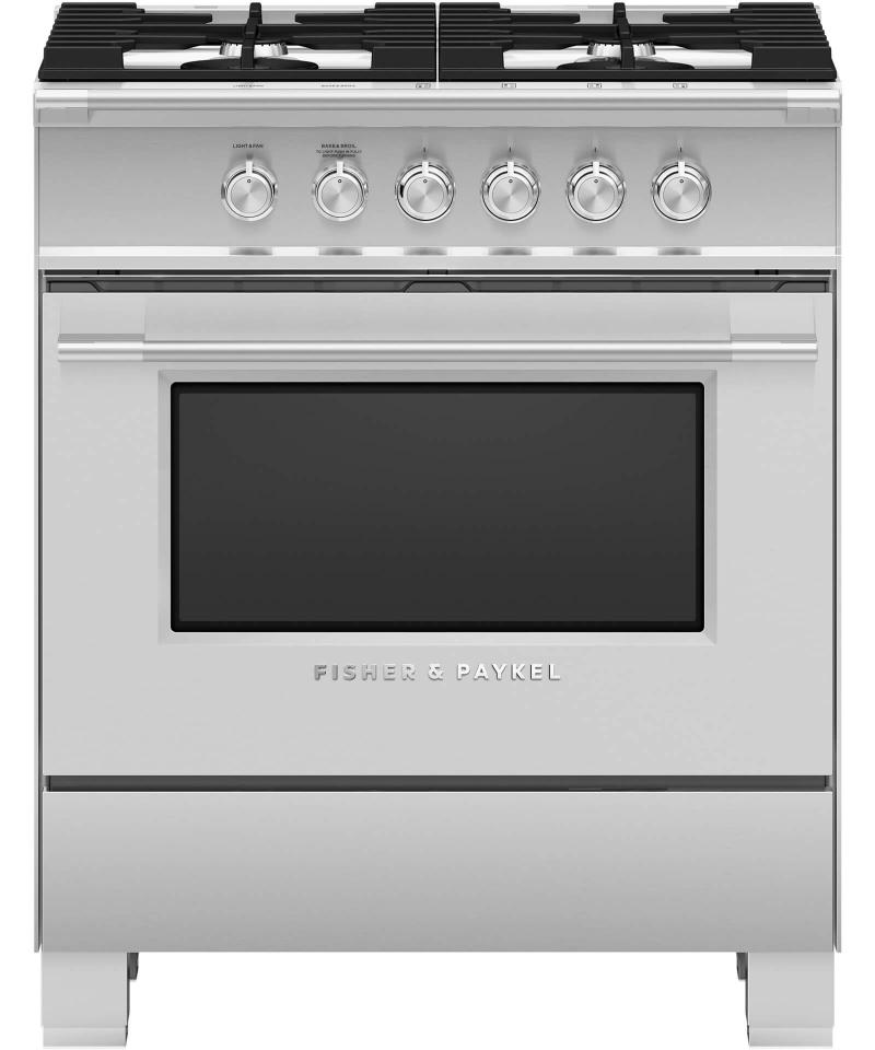 30" Fisher & paykel Freestanding Gas Range - OR30SCG4X1