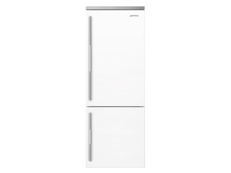 27" SMEG SPR Bottom Mount Freestanding Refrigerator in White - BM27URMW