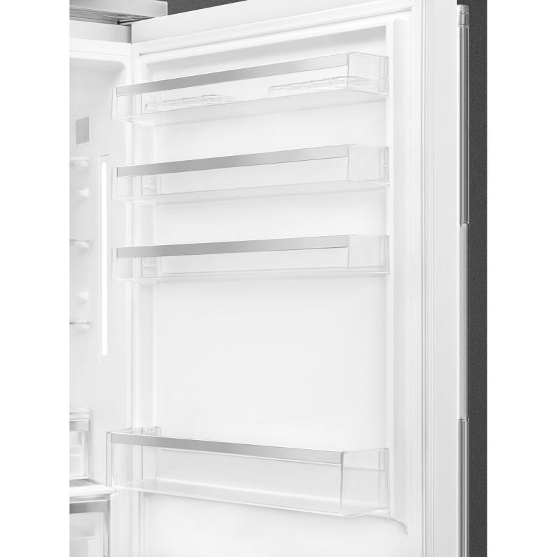 27" SMEG SPR Bottom Mount Freestanding Refrigerator in White - BM27URMW