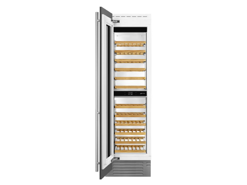 SMEG Universal Built-in Left-Hinge Wine Cooler - WCOU24L
