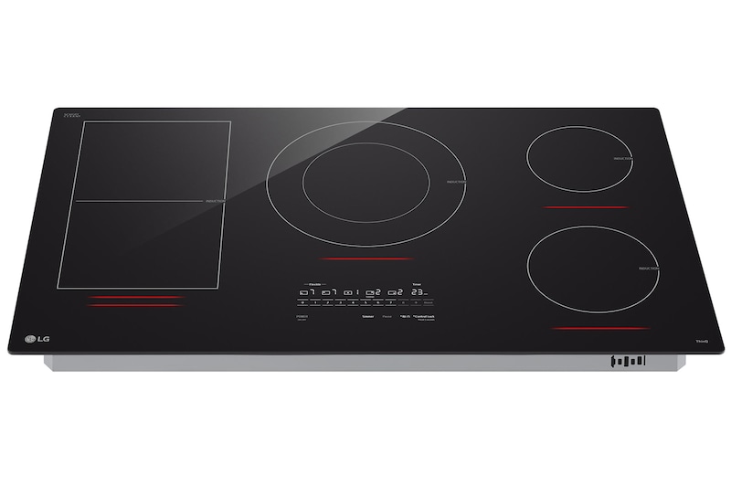 36" LG Induction Cooktop with 5 Element 5.0kW UltraHeat and Smart - CBIH3617BE